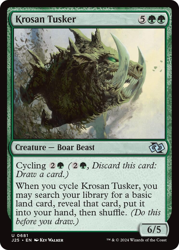 Image for Krosan Tusker (681) (J25) - Magic: The Gathering