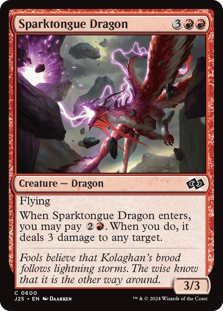 Image for Sparktongue Dragon (600) (J25) - Magic: The Gathering
