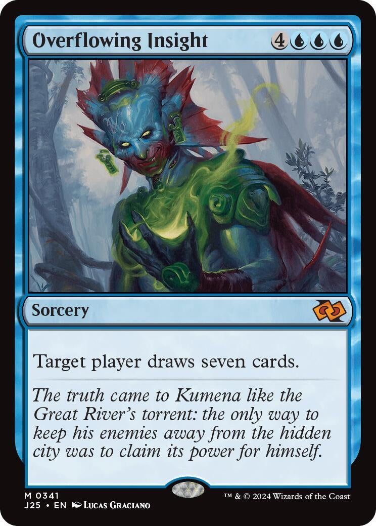 Image for Overflowing Insight (341) (J25) - Magic: The Gathering