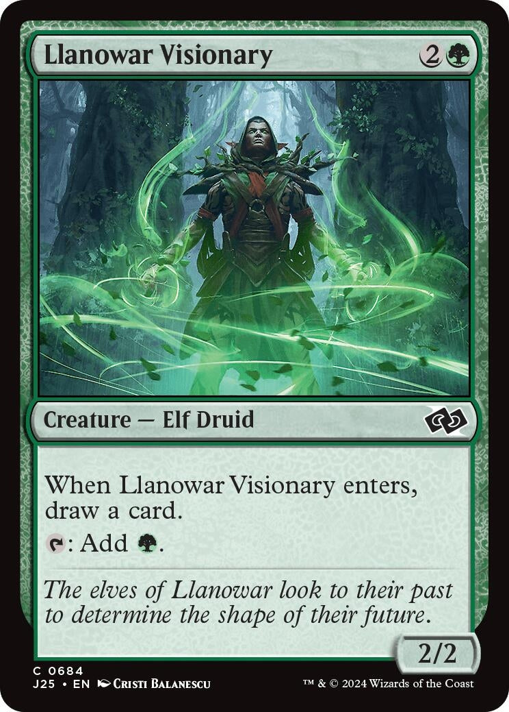 Image for Llanowar Visionary (684) (J25) - Magic: The Gathering