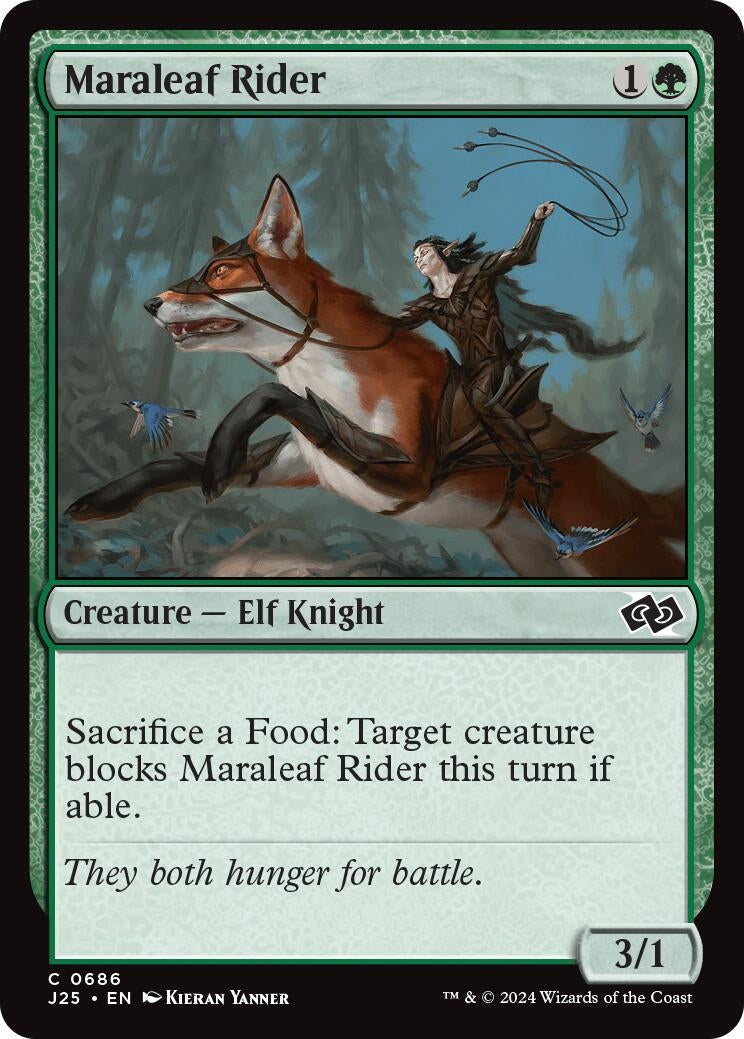 Image for Maraleaf Rider (686) (J25) - Magic: The Gathering
