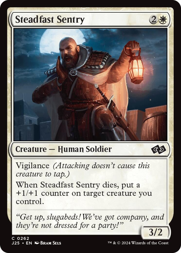 Image for Steadfast Sentry (262) (J25) - Magic: The Gathering
