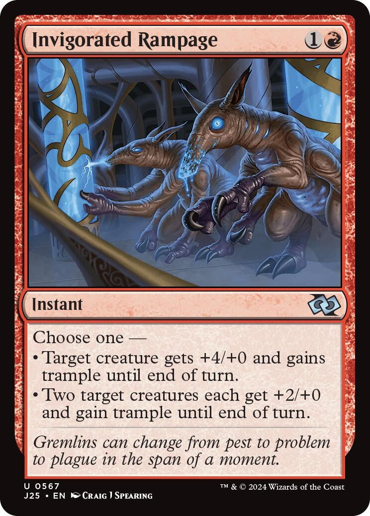 Image for Invigorated Rampage (567) (J25) - Magic: The Gathering