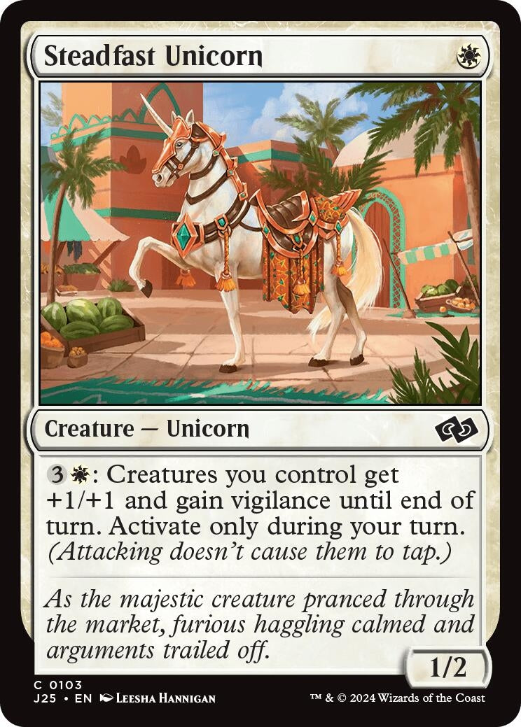 Image for Steadfast Unicorn (103) (J25) - Magic: The Gathering