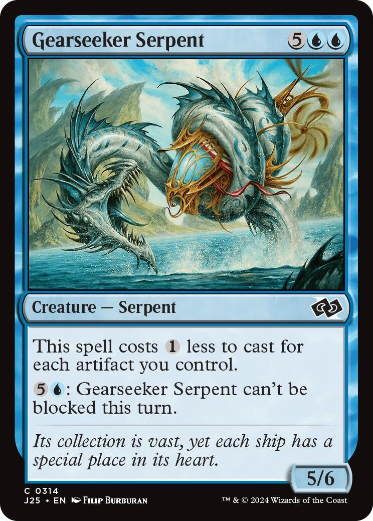 Image for Gearseeker Serpent (314) (J25) - Magic: The Gathering