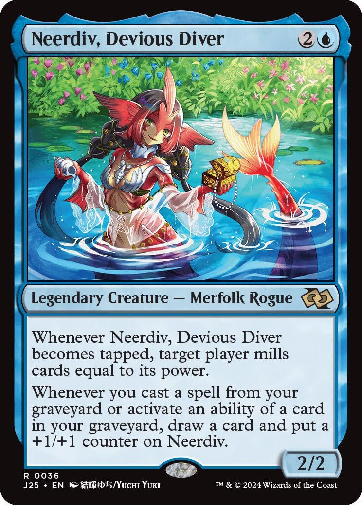 Image for Neerdiv, Devious Diver (Anime) (36) (J25) - Magic: The Gathering