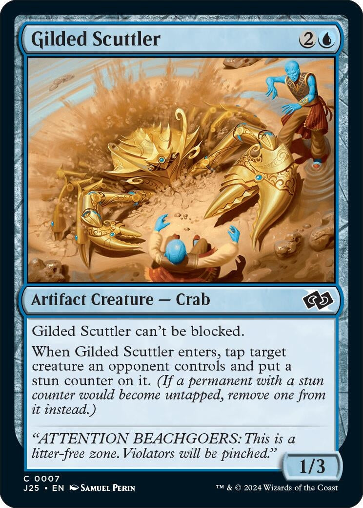 Image for Gilded Scuttler (7) (J25) - Magic: The Gathering