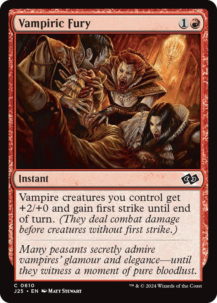 Image for Vampiric Fury (610) (J25) - Magic: The Gathering