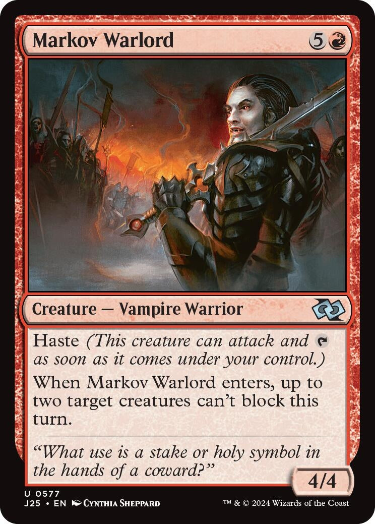 Image for Markov Warlord (577) (J25) - Magic: The Gathering