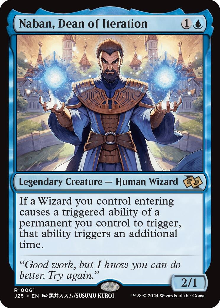 Image for Naban, Dean of Iteration (Anime) (61) (J25) - Magic: The Gathering
