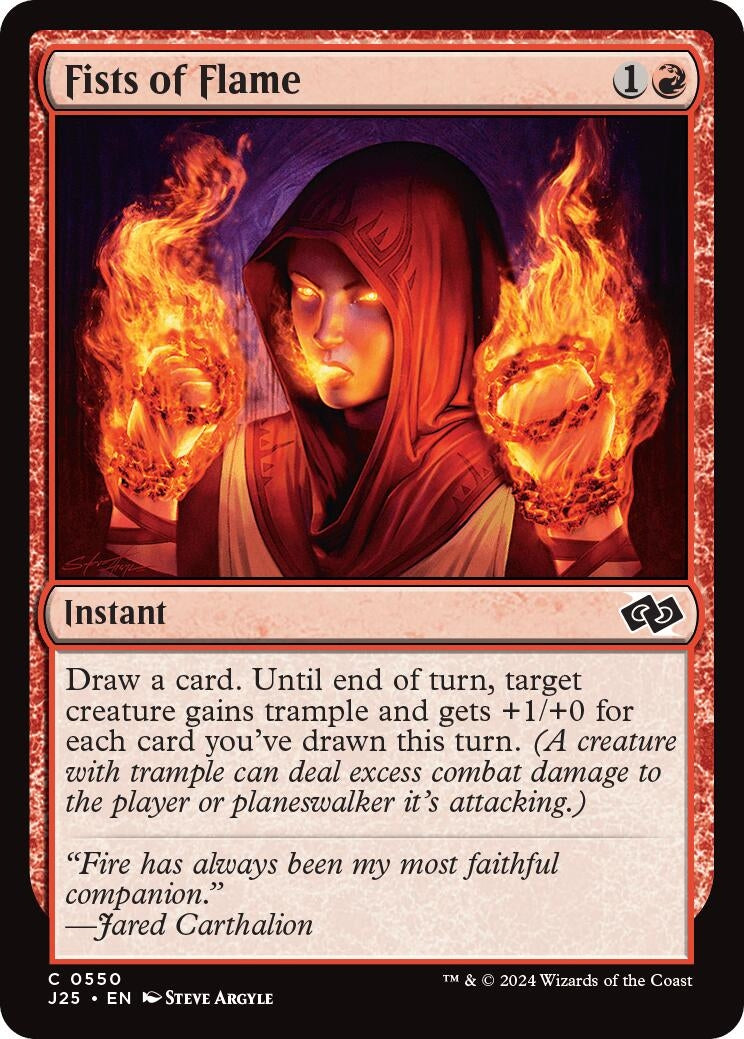 Image for Fists of Flame (550) (J25) - Magic: The Gathering