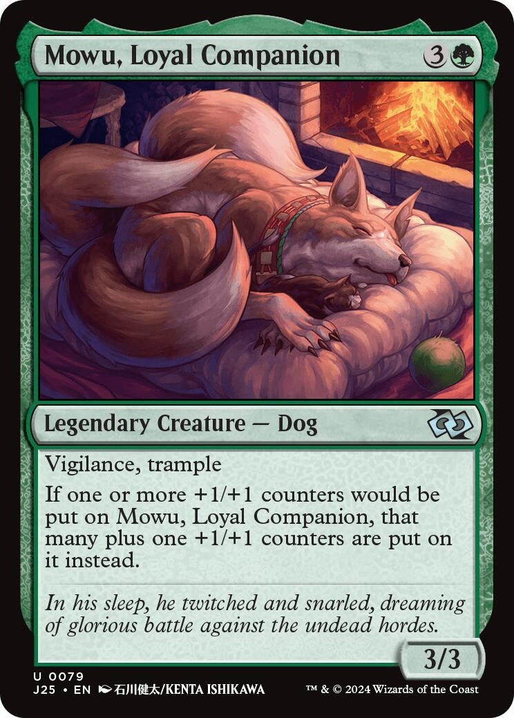 Image for Mowu, Loyal Companion (Anime) (79) (J25) - Magic: The Gathering