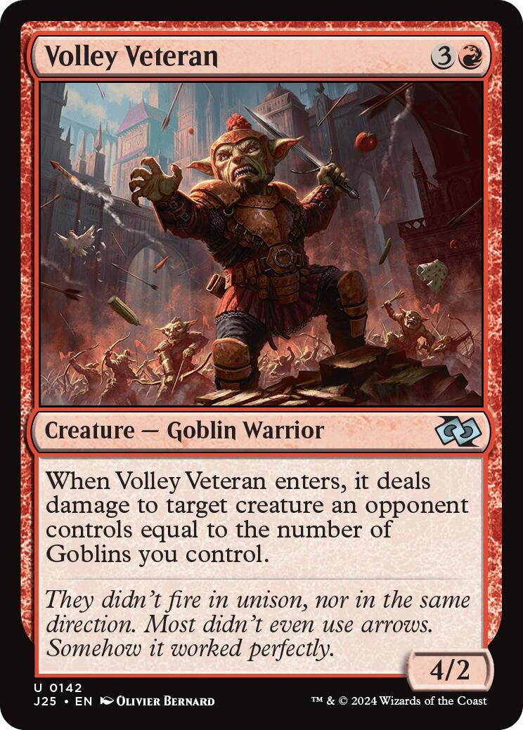 Image for Volley Veteran (142) (J25) - Magic: The Gathering