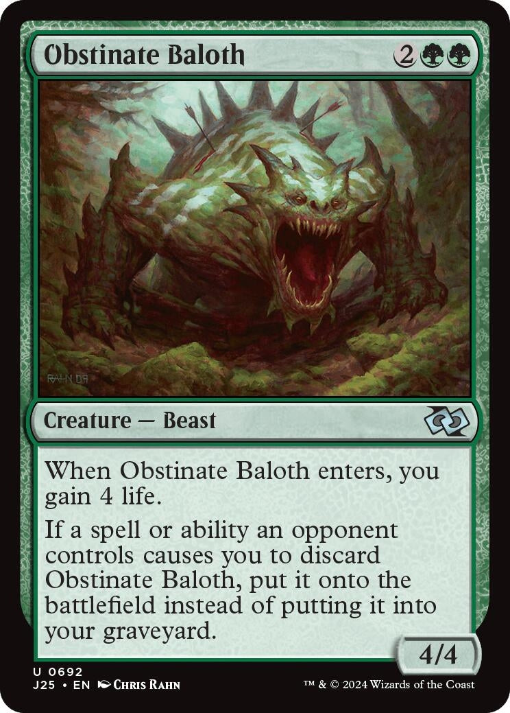 Image for Obstinate Baloth (692) (J25) - Magic: The Gathering