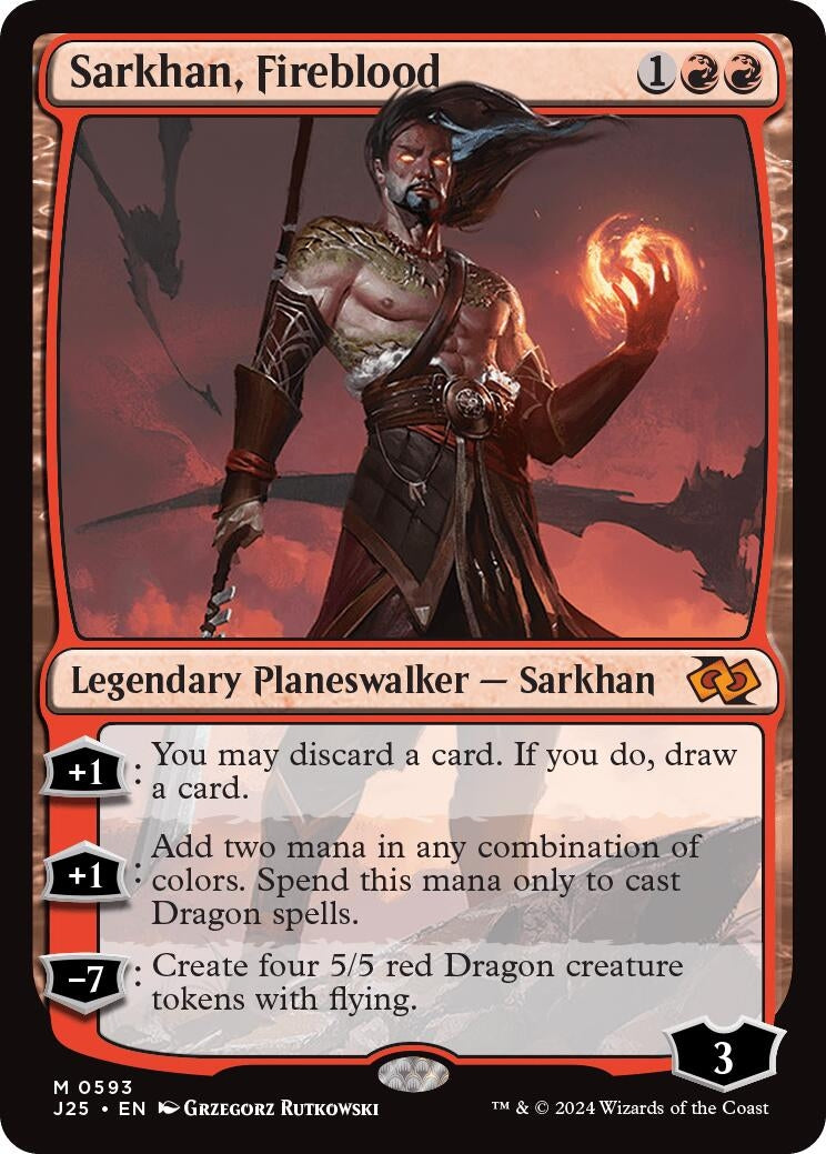 Image for Sarkhan, Fireblood (593) (J25) - Magic: The Gathering