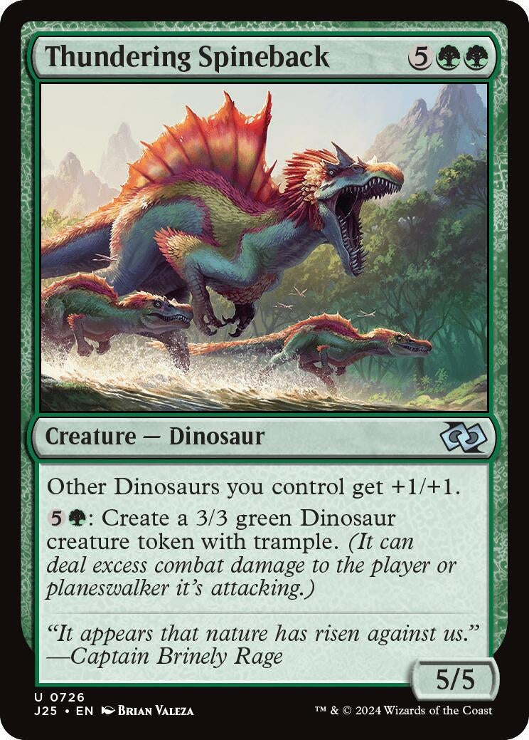 Image for Thundering Spineback (726) (J25) - Magic: The Gathering