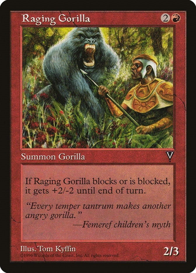 Image for Raging Gorilla (VIS) - Magic: The Gathering