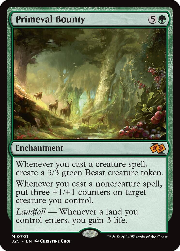 Image for Primeval Bounty (701) (J25) - Magic: The Gathering