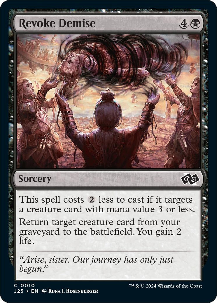Image for Revoke Demise (10) (J25) - Magic: The Gathering