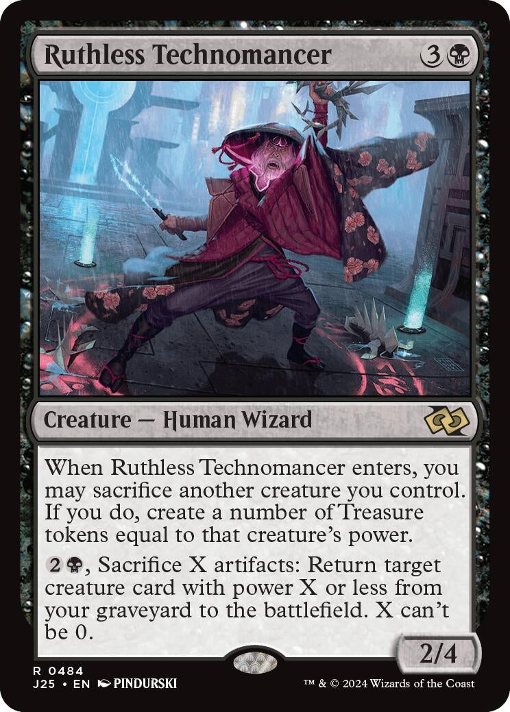 Image for Ruthless Technomancer (484) (J25) - Magic: The Gathering