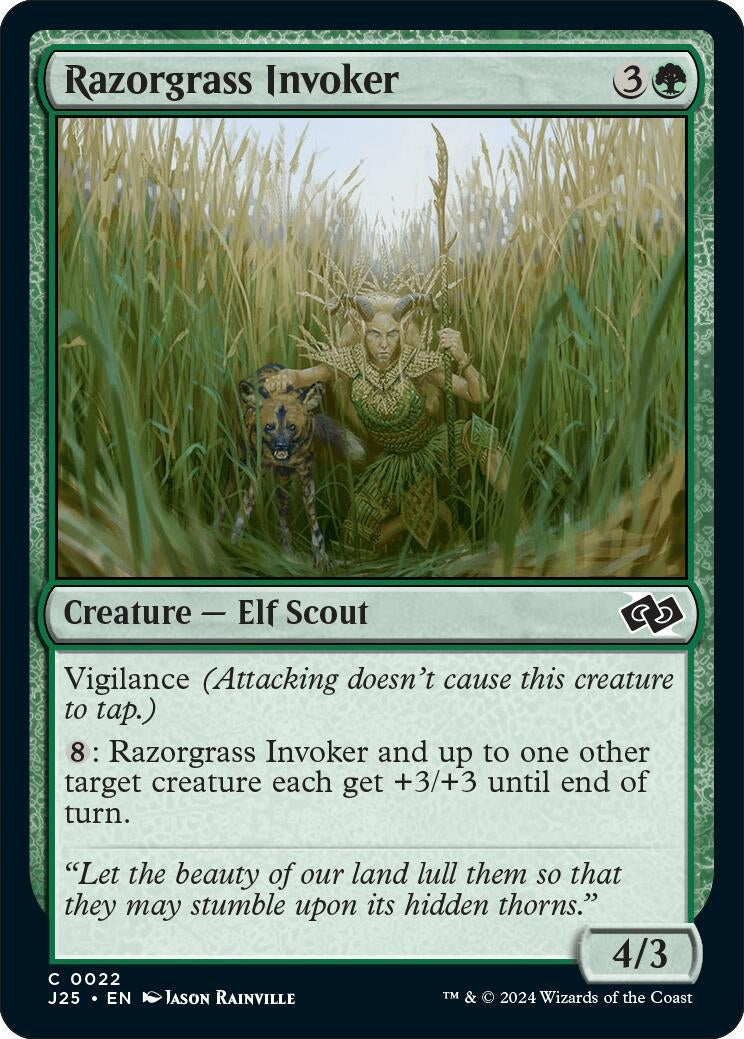Image for Razorgrass Invoker (22) (J25) - Magic: The Gathering