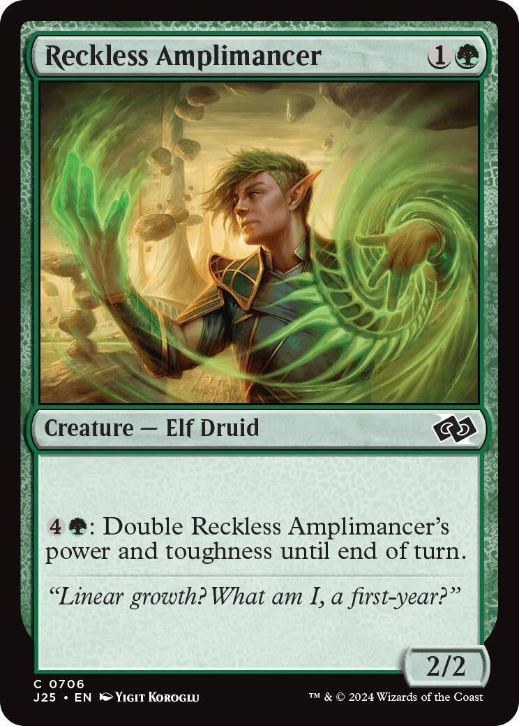 Image for Reckless Amplimancer (706) (J25) - Magic: The Gathering
