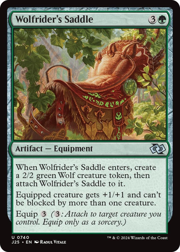 Image for Wolfrider's Saddle (740) (J25) - Magic: The Gathering