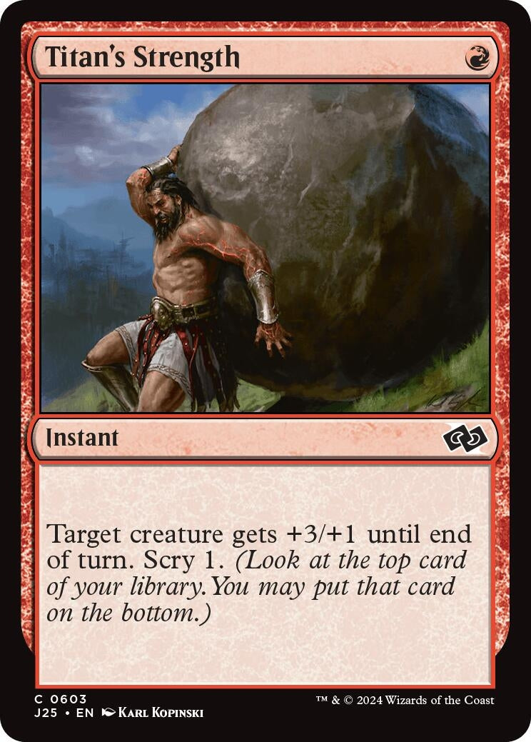 Image for Titan's Strength (603) (J25) - Magic: The Gathering