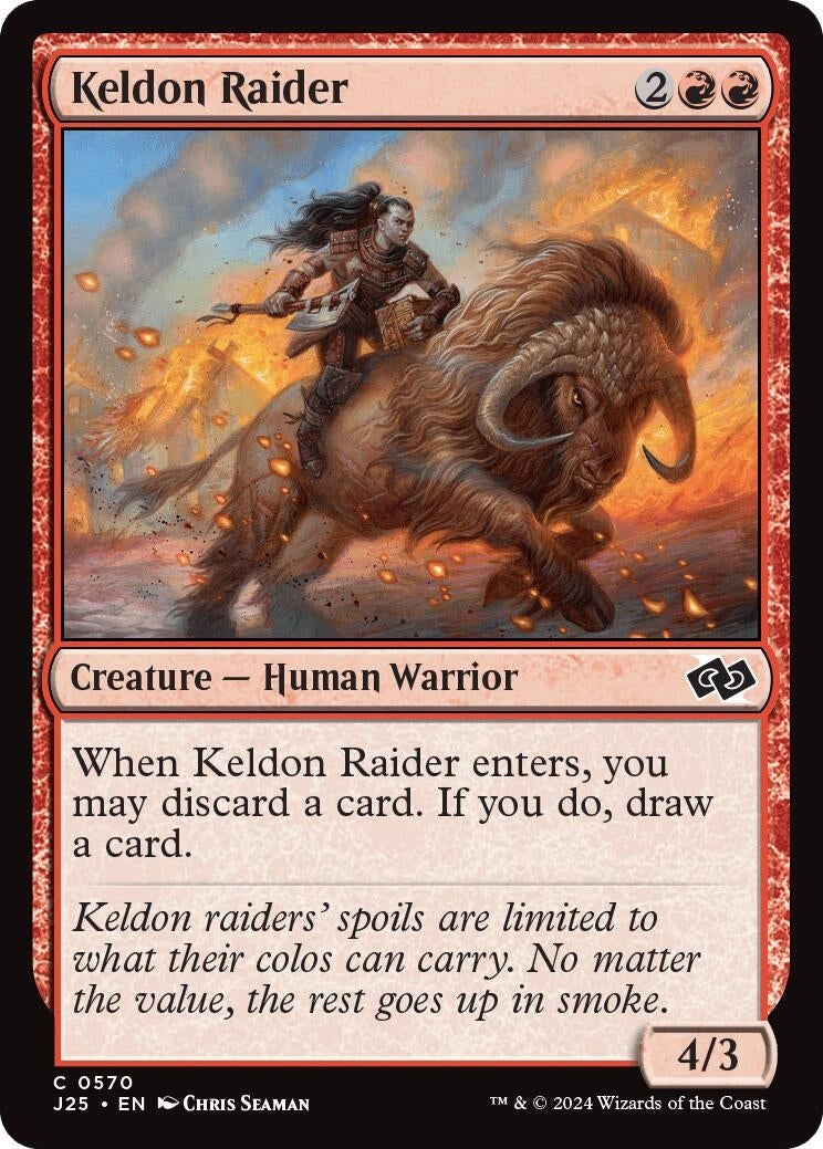 Image for Keldon Raider (570) (J25) - Magic: The Gathering
