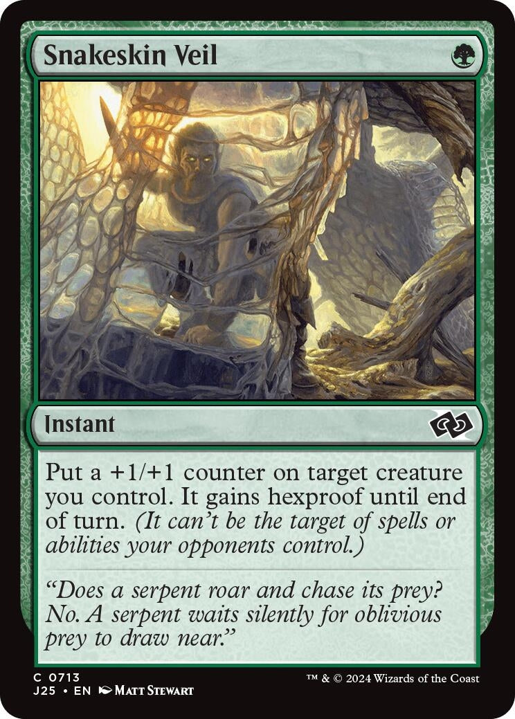 Image for Snakeskin Veil (713) (J25) - Magic: The Gathering