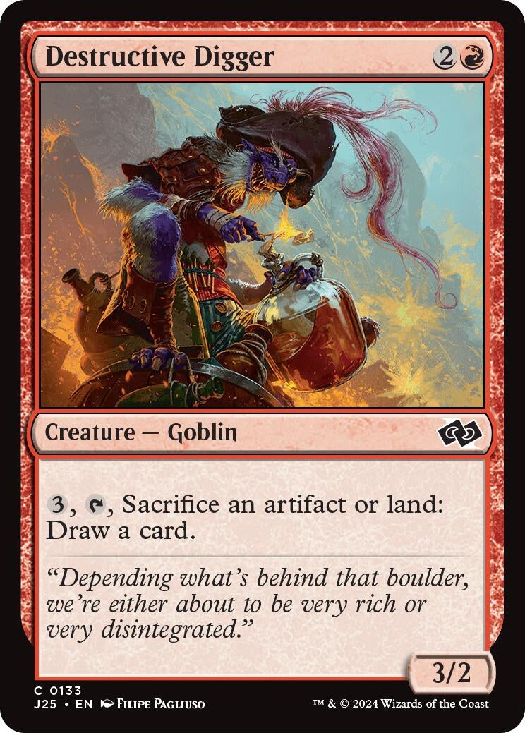 Image for Destructive Digger (133) (J25) - Magic: The Gathering