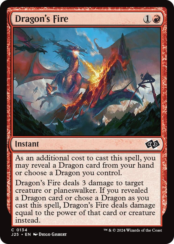 Image for Dragon's Fire (134) (J25) - Magic: The Gathering