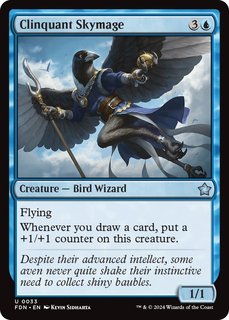Image for Clinquant Skymage (33) (FDN) - Magic: The Gathering