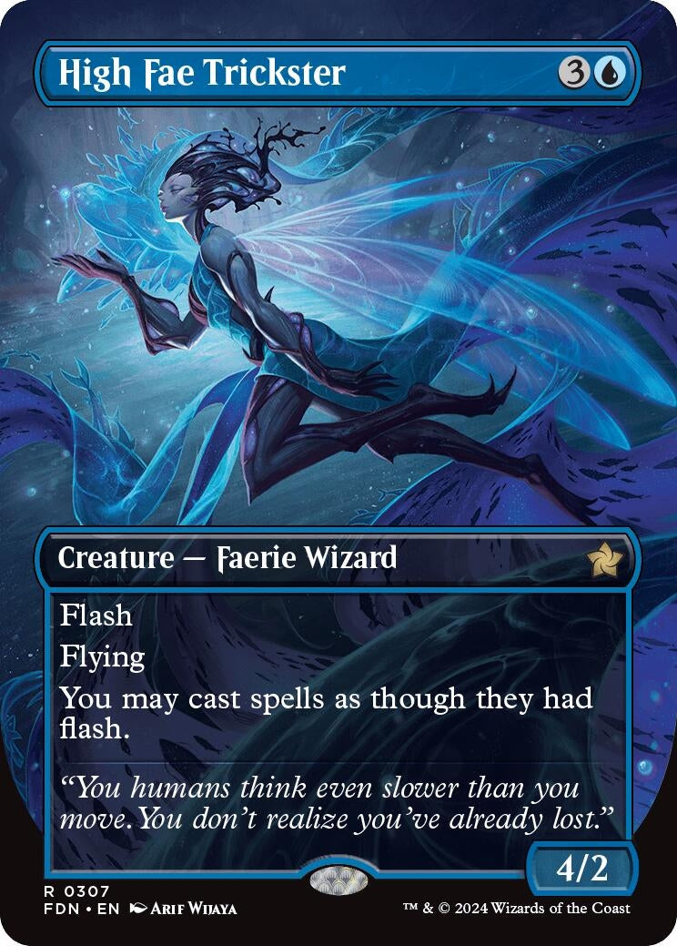 Image for High Fae Trickster (Borderless) (307) (FDN) - Magic: The Gathering