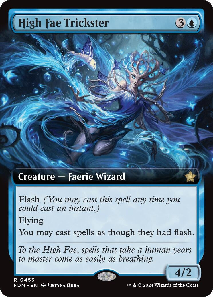Image for High Fae Trickster (Extended Art) (453) (FDN) - Magic: The Gathering