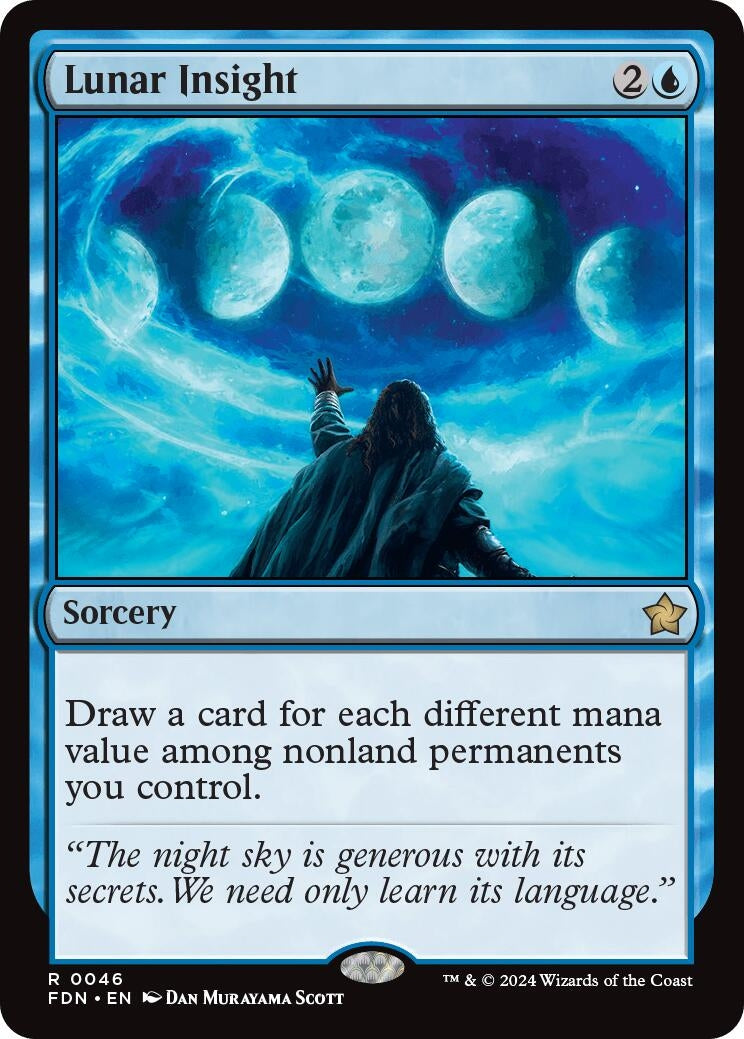 Image for Lunar Insight (46) (FDN) - Magic: The Gathering