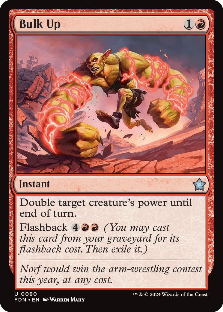 Image for Bulk Up (80) (FDN) - Magic: The Gathering