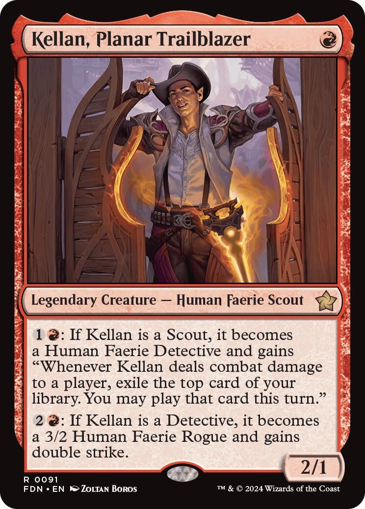 Image for Kellan, Planar Trailblazer (91) (FDN) - Magic: The Gathering