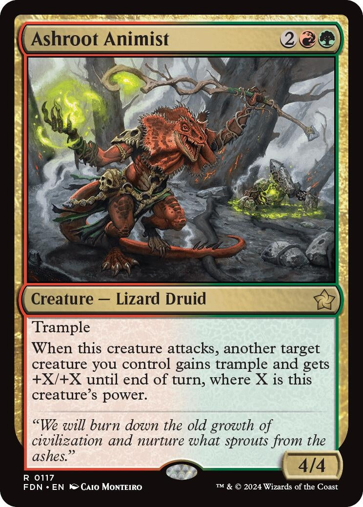 Image for Ashroot Animist (117) (FDN) - Magic: The Gathering
