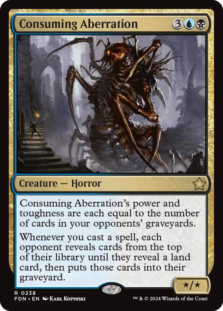 Image for Consuming Aberration (238) (FDN) - Magic: The Gathering