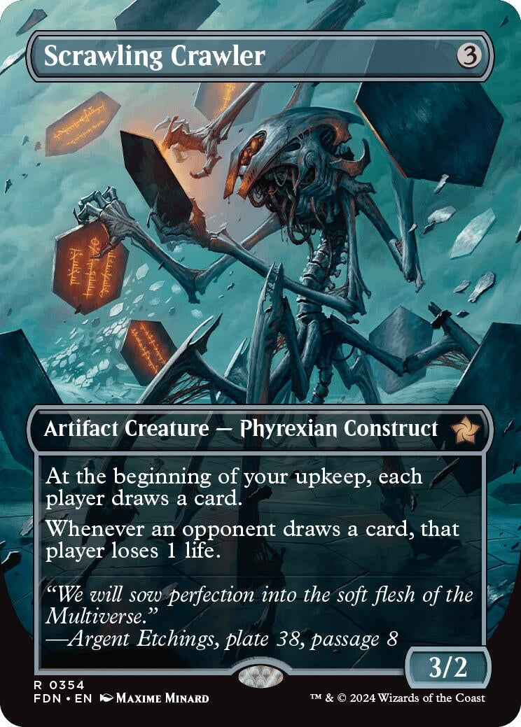 Image for Scrawling Crawler (Borderless) (354) (FDN) - Magic: The Gathering