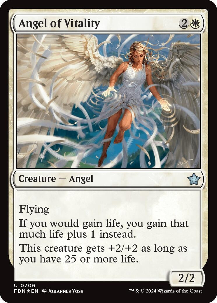 Image for Angel of Vitality (706) (FDN) - Magic: The Gathering