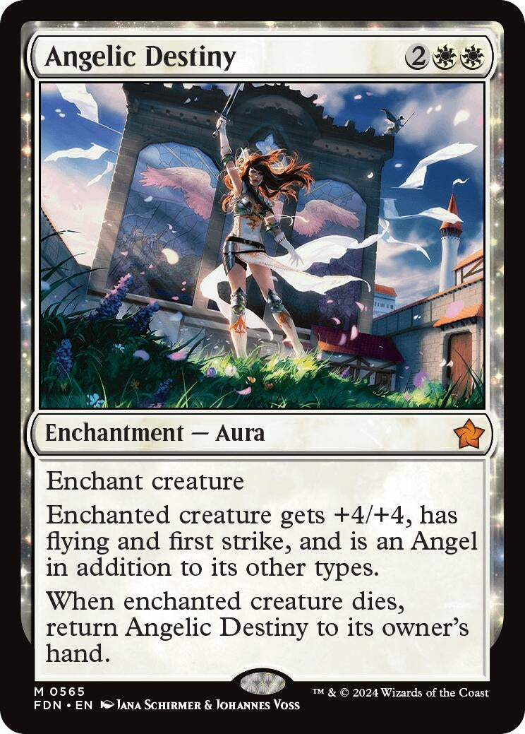Image for Angelic Destiny (565) (FDN) - Magic: The Gathering
