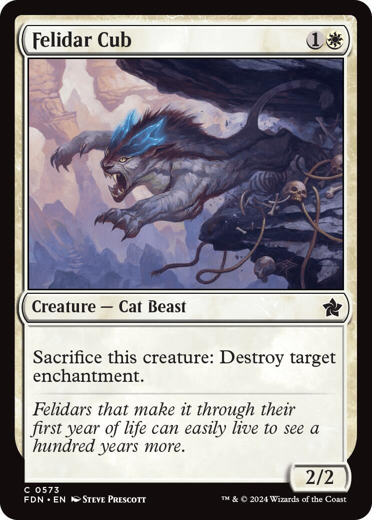 Image for Felidar Cub (573) (FDN) - Magic: The Gathering