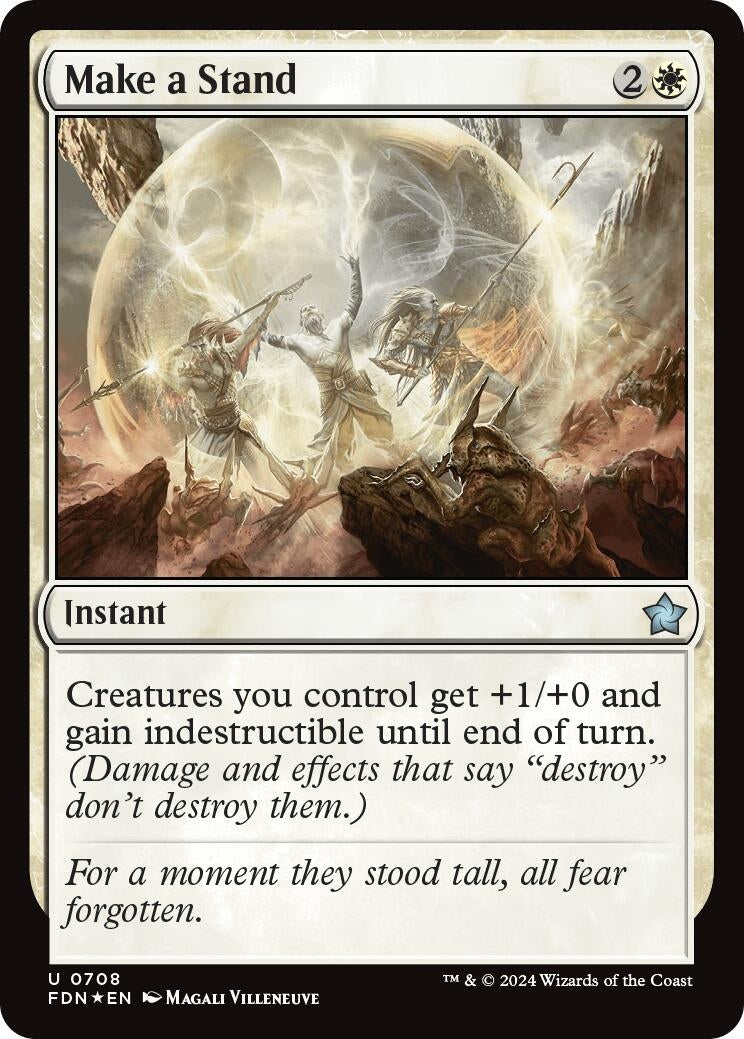 Image for Make a Stand (708) (FDN) - Magic: The Gathering