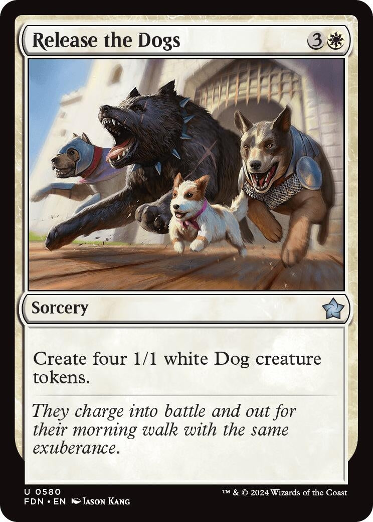 Image for Release the Dogs (580) (FDN) - Magic: The Gathering