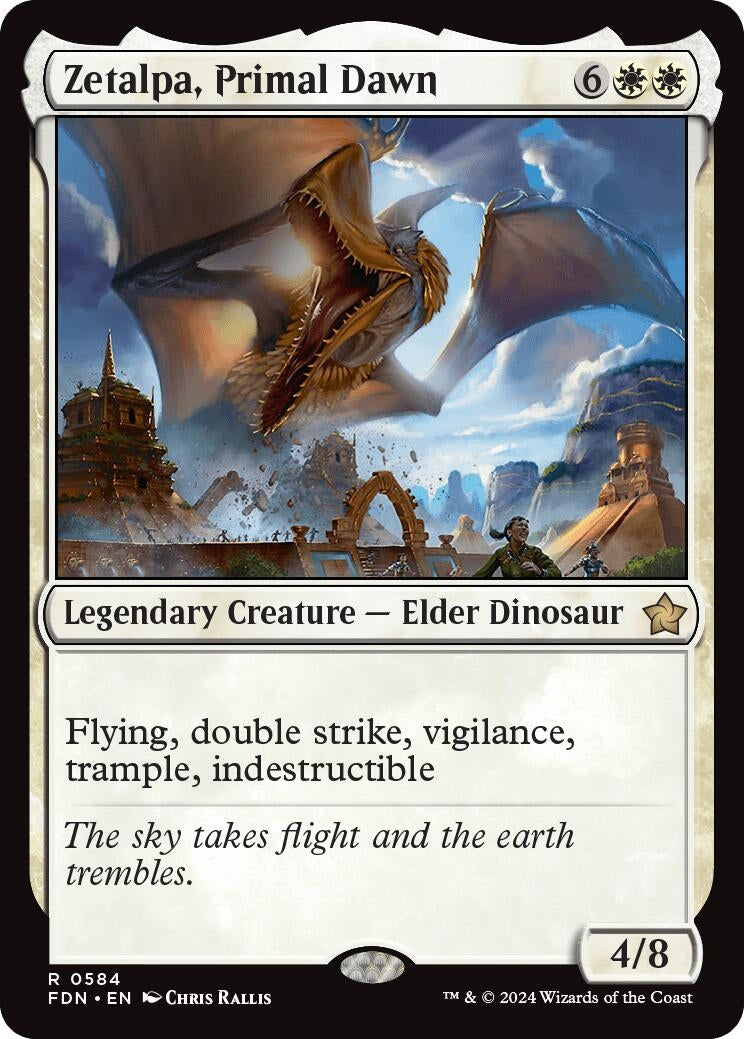 Image for Zetalpa, Primal Dawn (584) (FDN) - Magic: The Gathering