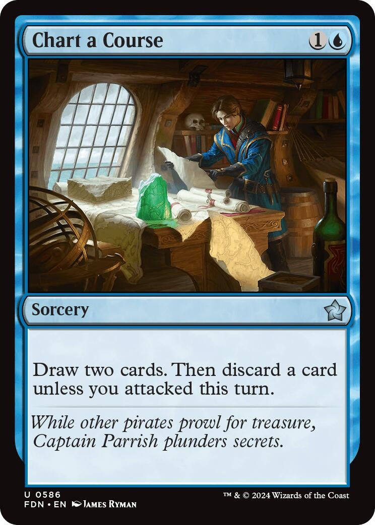 Image for Chart a Course (586) (FDN) - Magic: The Gathering