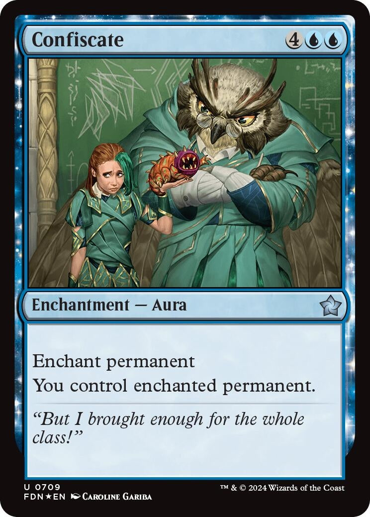 Image for Confiscate (709) (FDN) - Magic: The Gathering