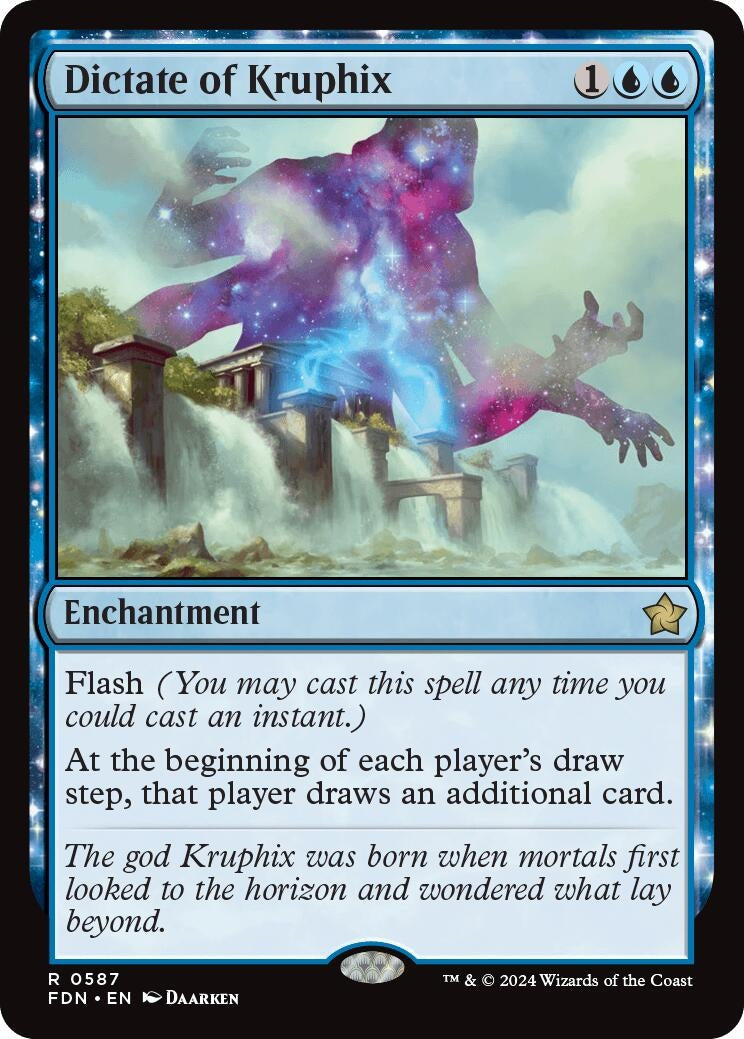 Image for Dictate of Kruphix (587) (FDN) - Magic: The Gathering